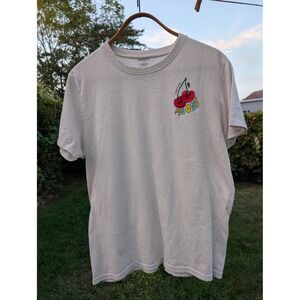 Chemistry Womens T Shirt Size L‎ Short Sleeve Casual Graphic Tee Moody Cherries